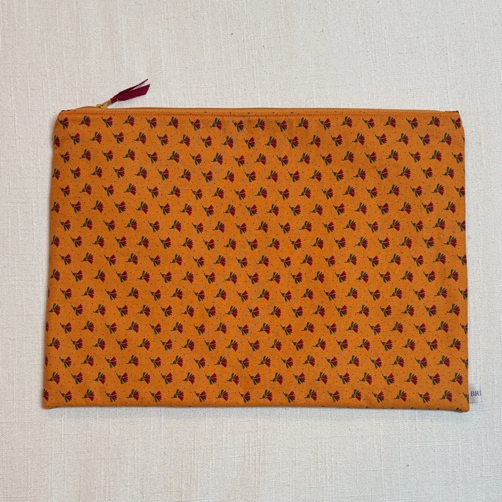 Handcrafted Zipper Craft Sewing Pouch, BRDgirl Blue Ribbon Designs